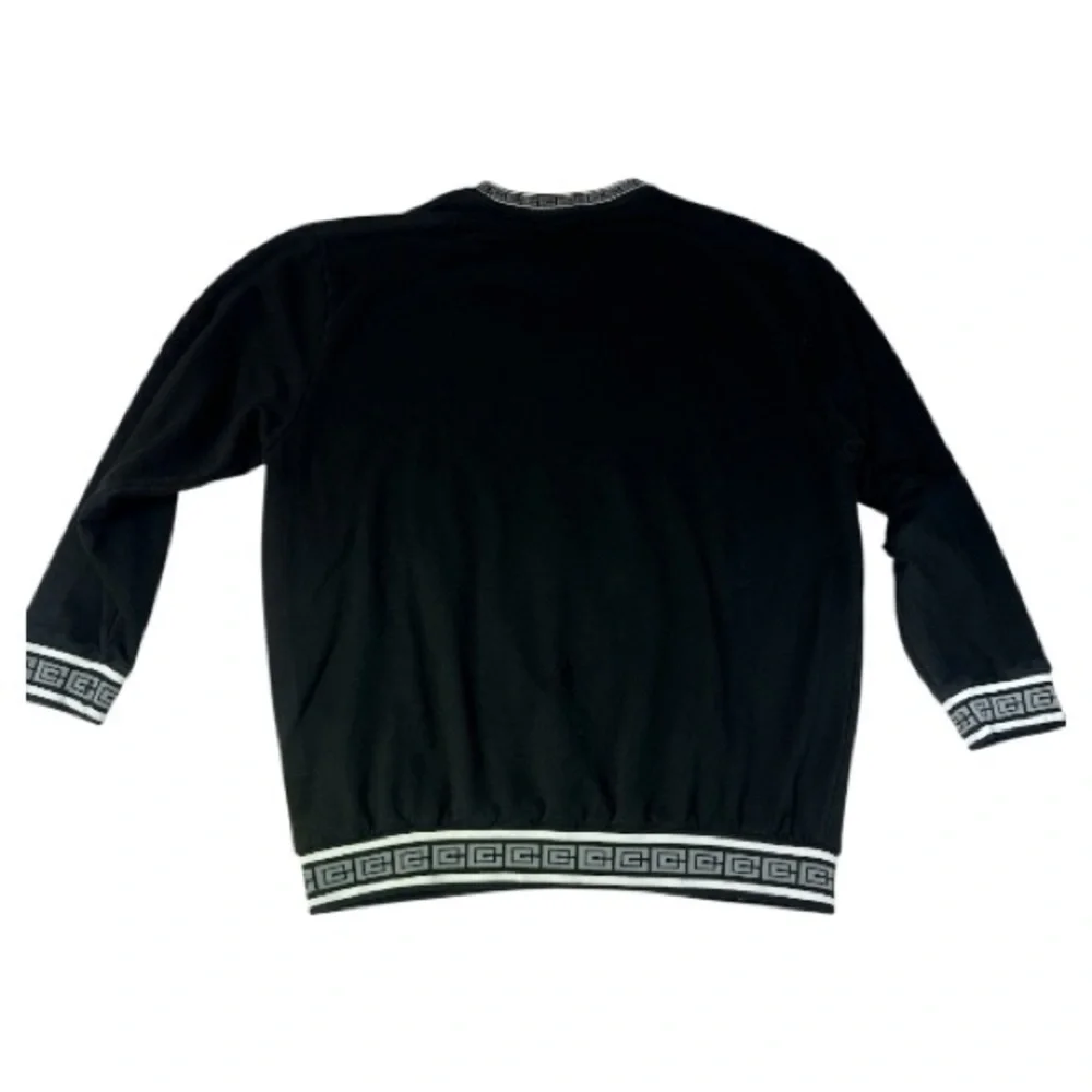 Crooks & Castles Black and Gray Crewneck Sweater Size 5XL